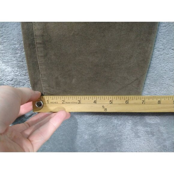 J Jill Pants Womens 8 Brown Corduroy Slim Straight Leg Mid Rise Stretch - Picture 6 of 10